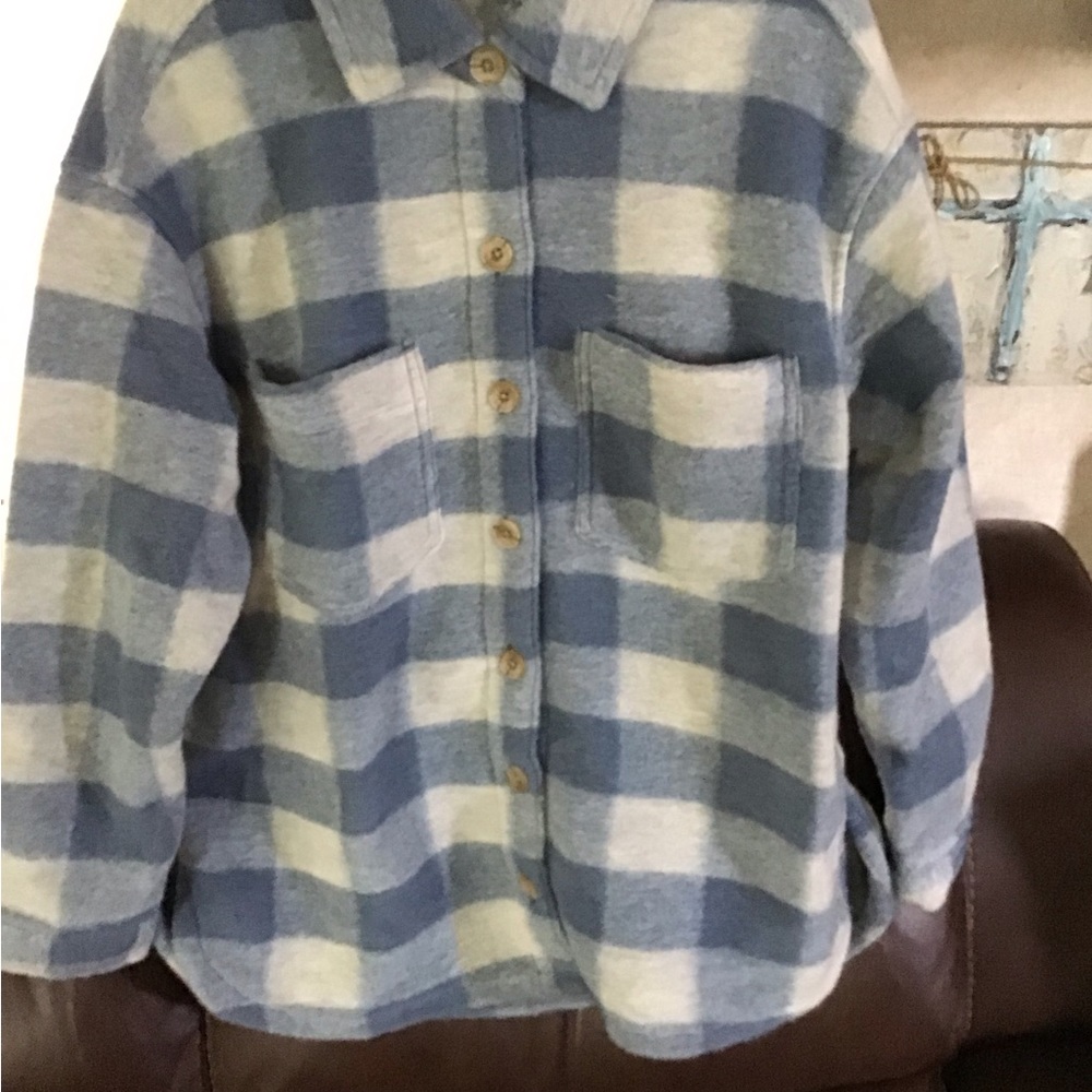 Light blue and white checked m jacket, Sonoma ( came from Kohls)